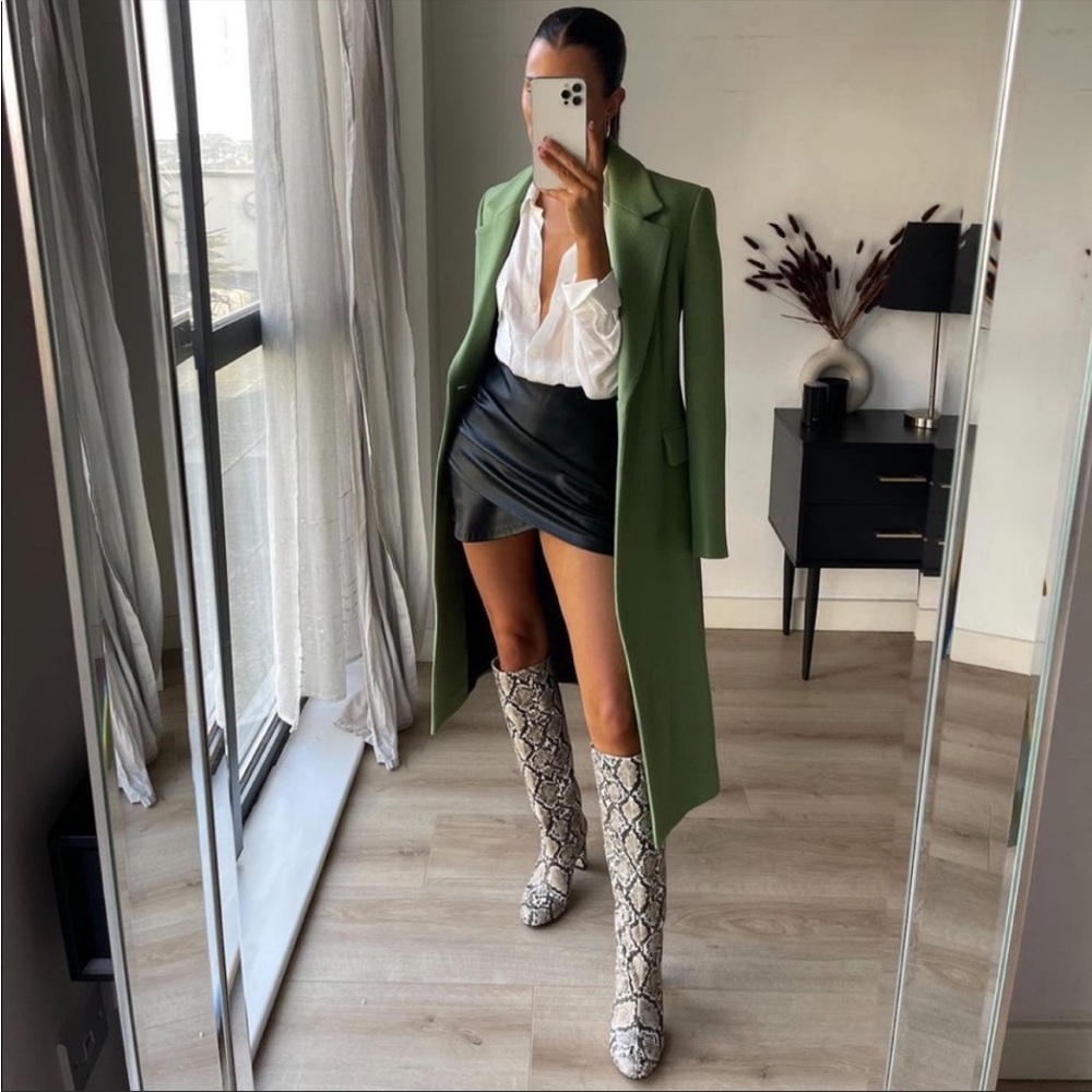 Zara snake print boots